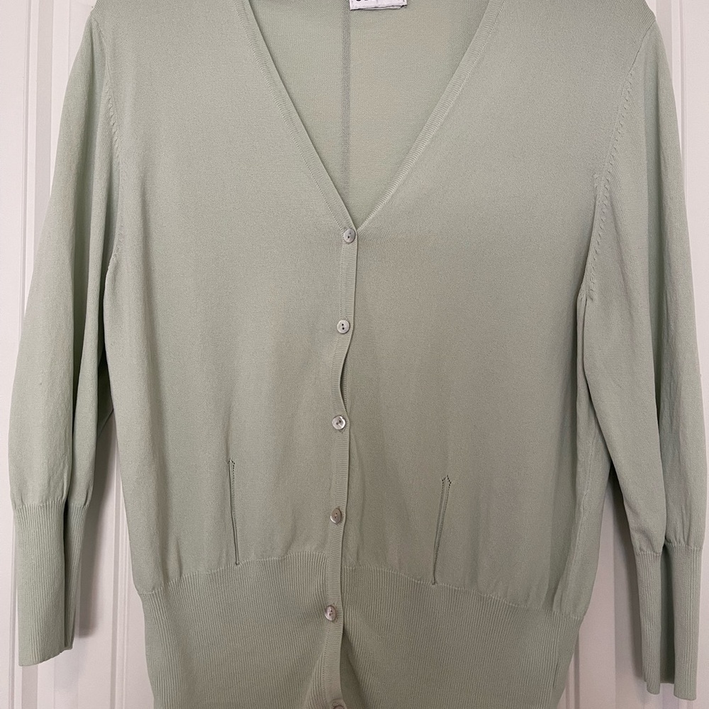 George Light Green Women's Cardigan Sweater